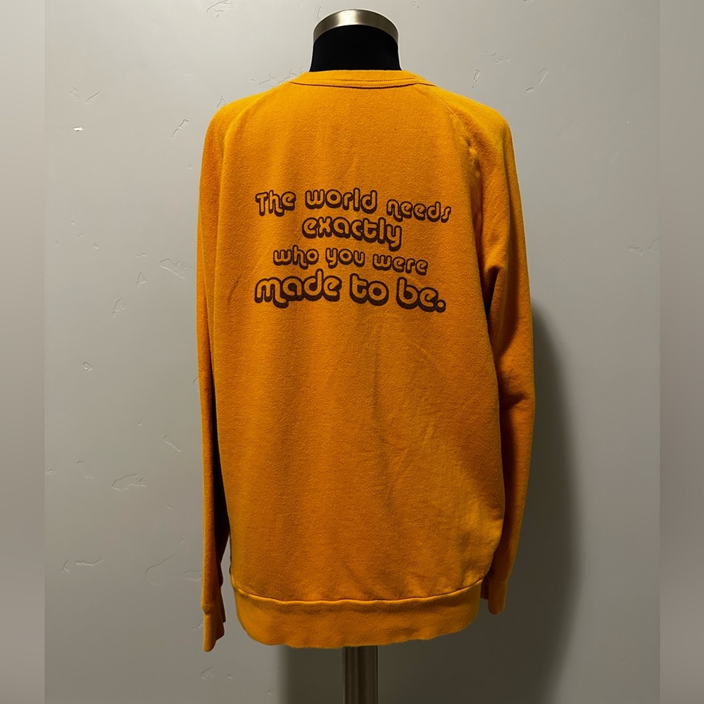 Rad Vibes Only Crewneck - Mustard Yellow